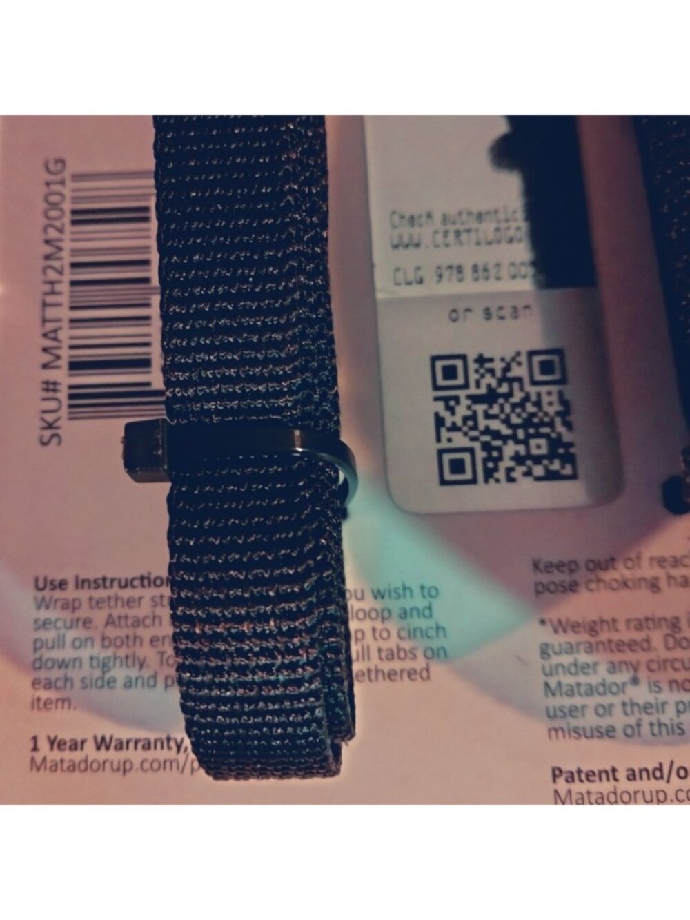 Matador Better Tether Strap 80 In 200 Lb Dual Side Adjustment Quick Release - Picture 7 of 7